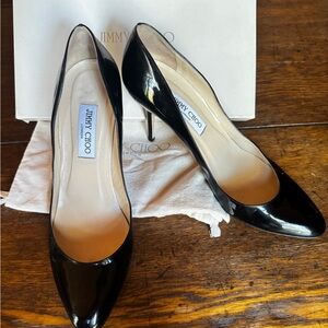 Jimmy Choo Gilbert  black patent leather pump